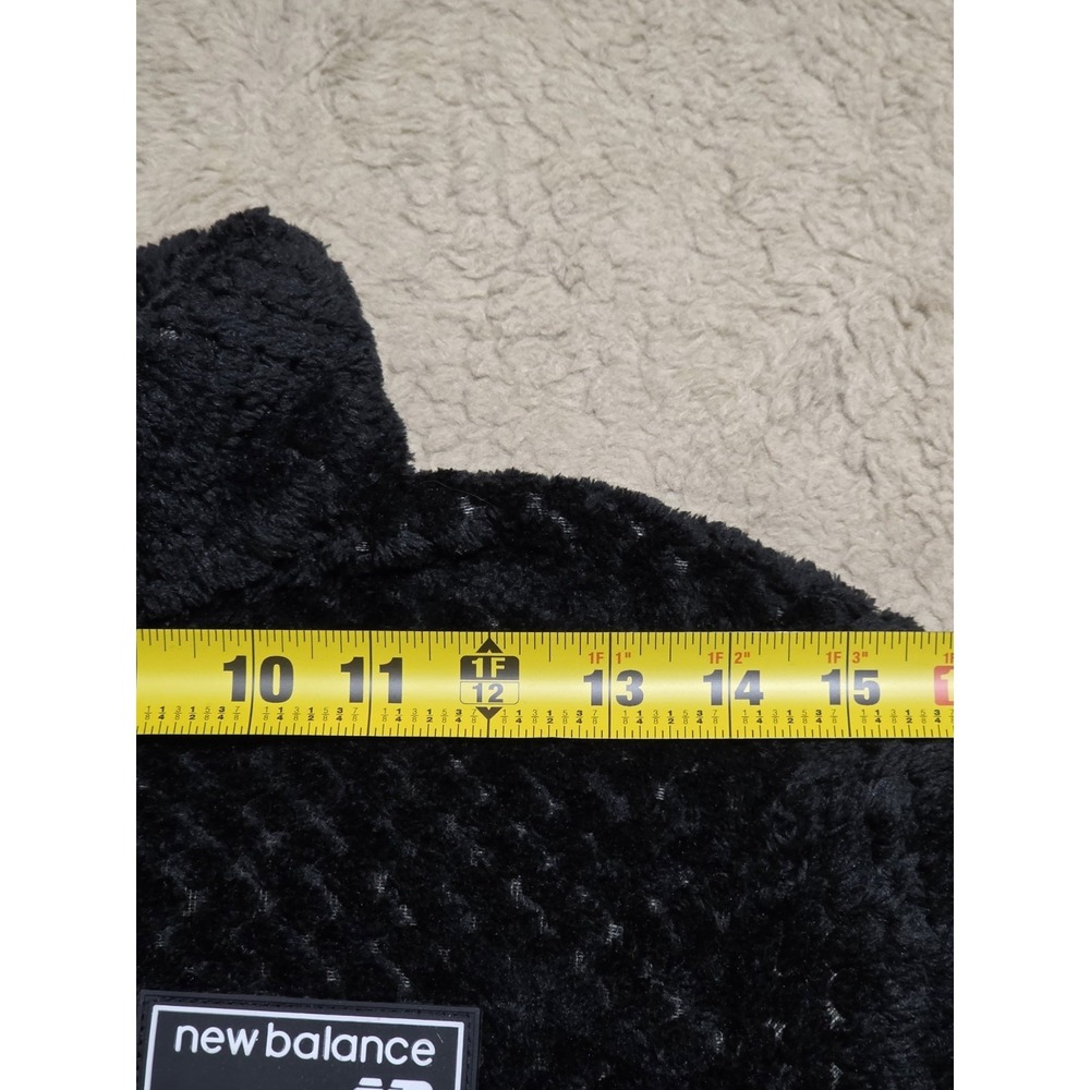 New Balance Fleece Jacket Womens Small S Black Sherpa Fuzzy Full Zip Running Top - Picture 7 of 10